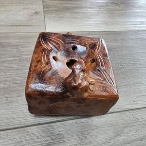 Decorative Handmade Pottery Frog Ashtray